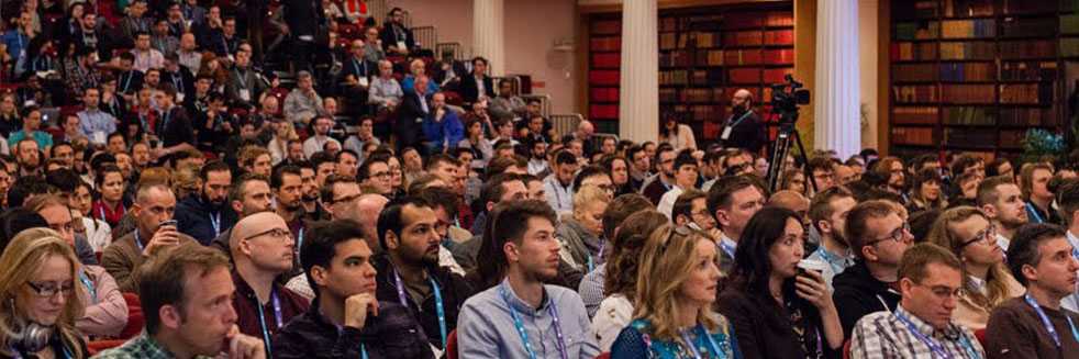 Hundreds of people in the audience